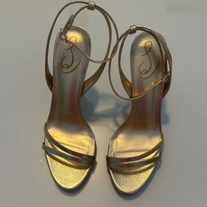 Sam Edelman Gold Strappy Heels